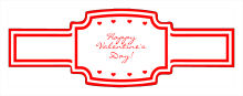 Valentine Mini Hearts Wedding Buckle Cigar Band Labels